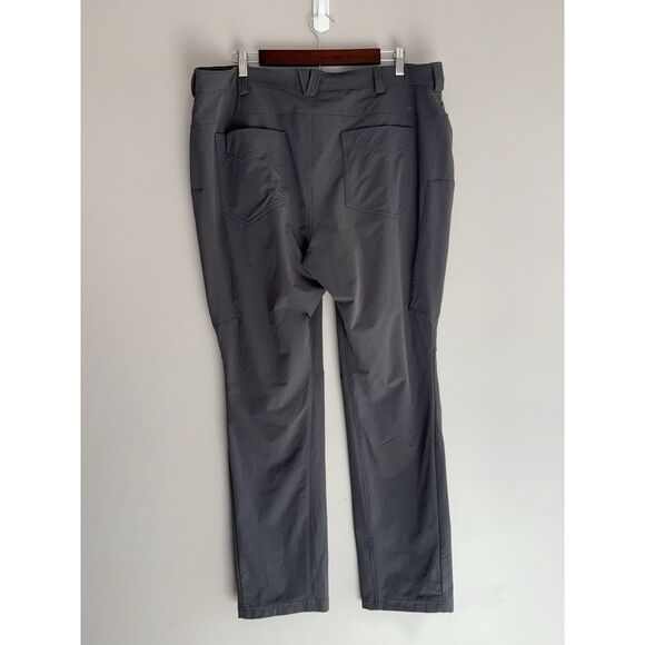 Duluth Trading Flexpedition Pant Slim Leg Hiking Gray Outdoor Plus 18 X 31 Nylon - Picture 2 of 16